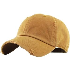 NWT Kbethos Vintage Style Distressed Brown Cap unisex OSFM